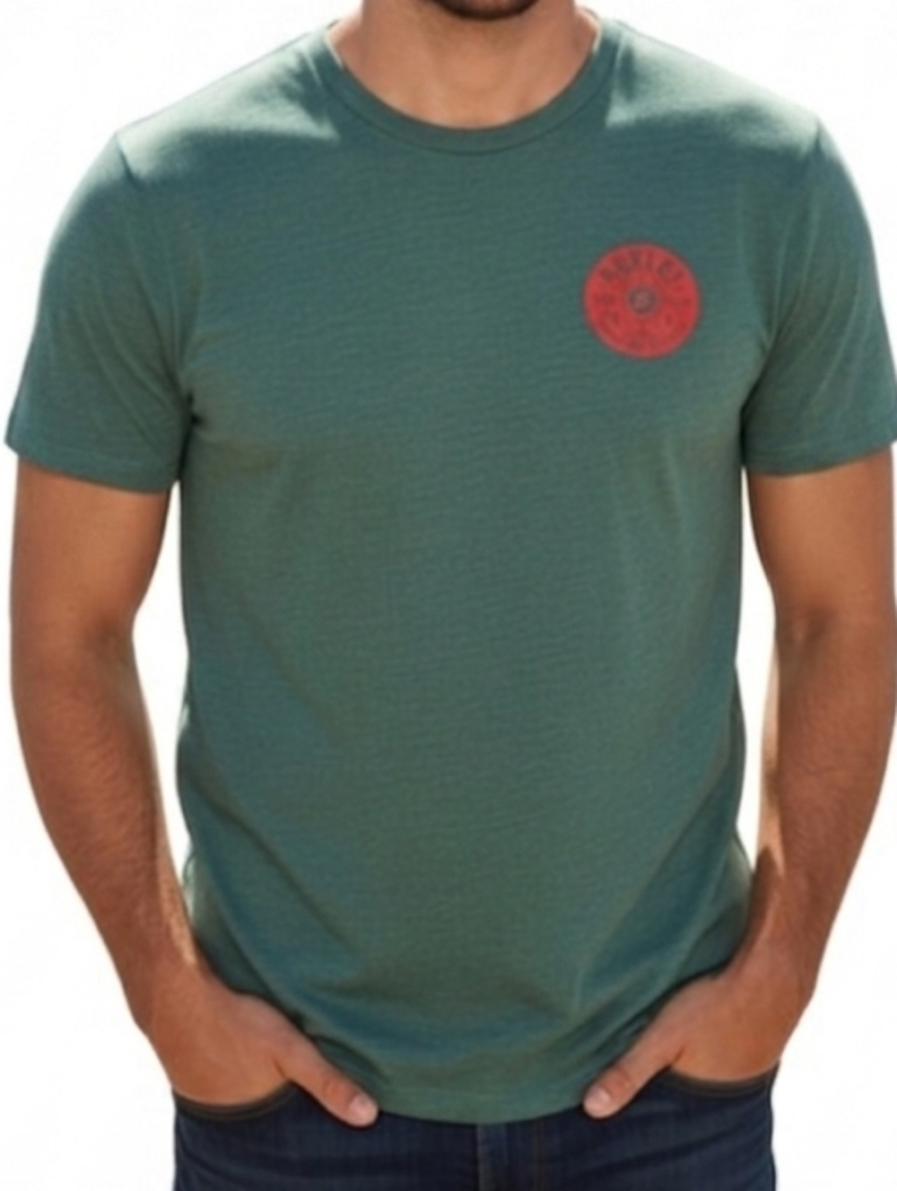 Hurley Men's Green & Red Graphic T-Shirt Men's Size Medium